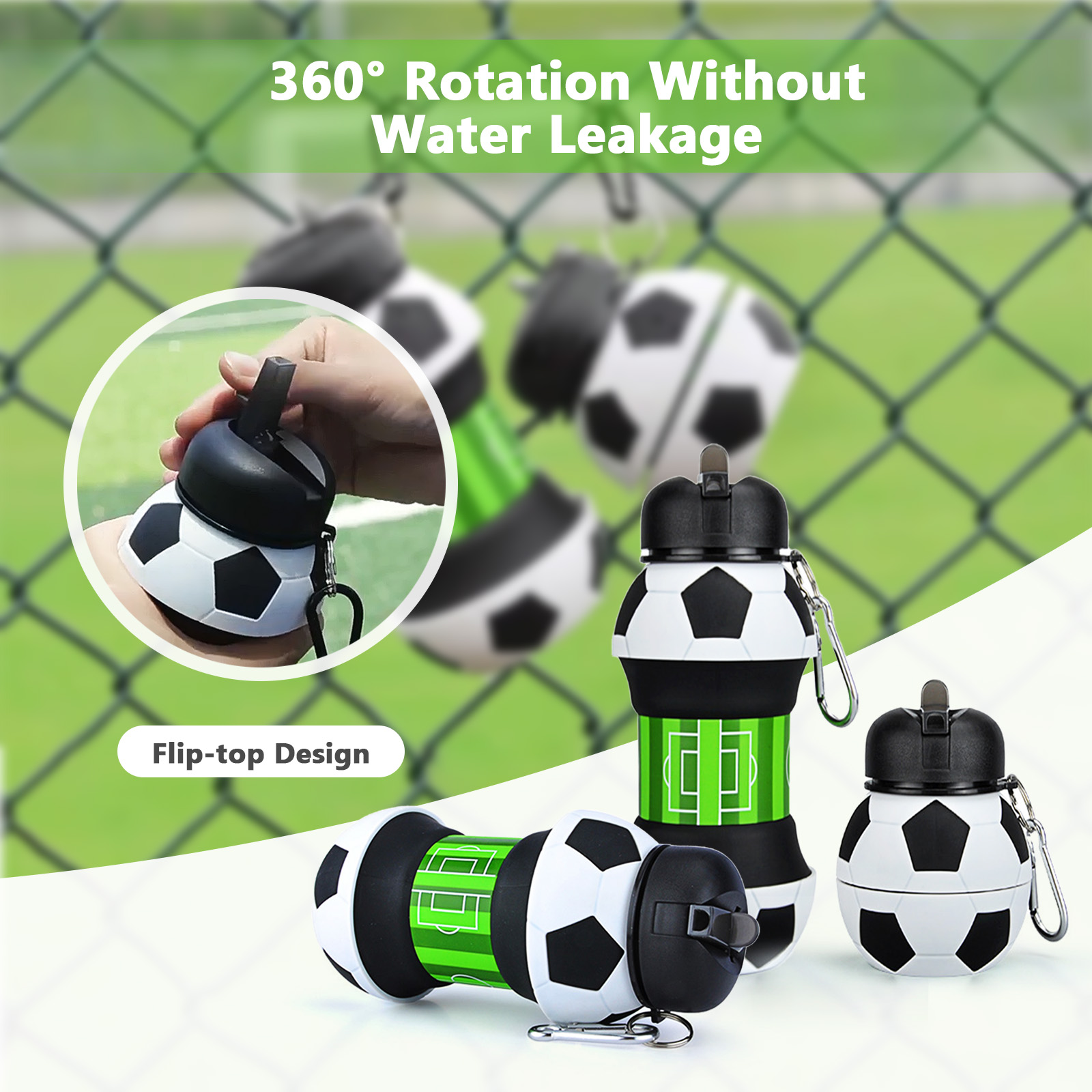 550ml katlanabilir futbol su ş - Running Gear For Kids incelemesi ve fiyatı